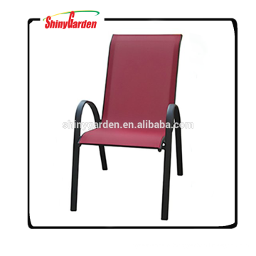 Chaise empilable de restaurant d&#39;intérieur / extérieur de tissu en aluminium